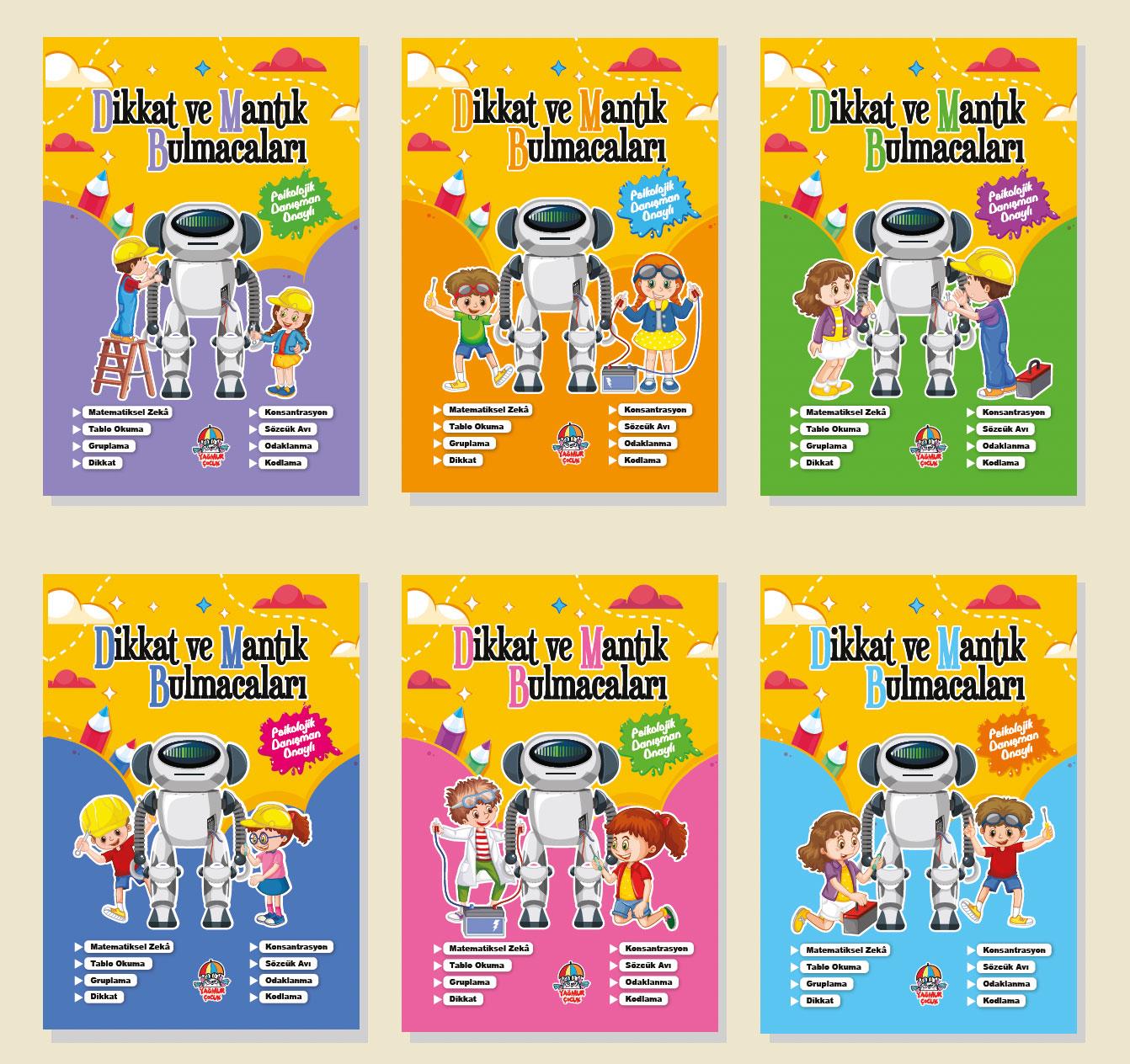 Dikkat Ve Mantık Bulmacaları Serisi 6 Kitap Set
