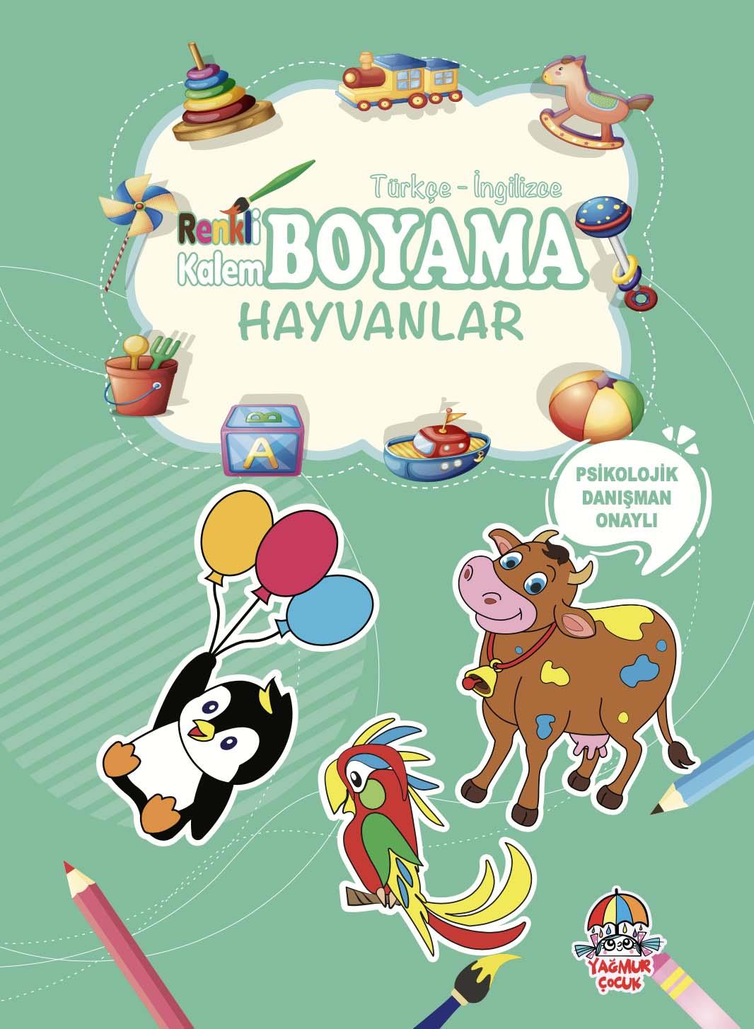 Renkli Kalem Boyama-Hayvanlar(Yeni)